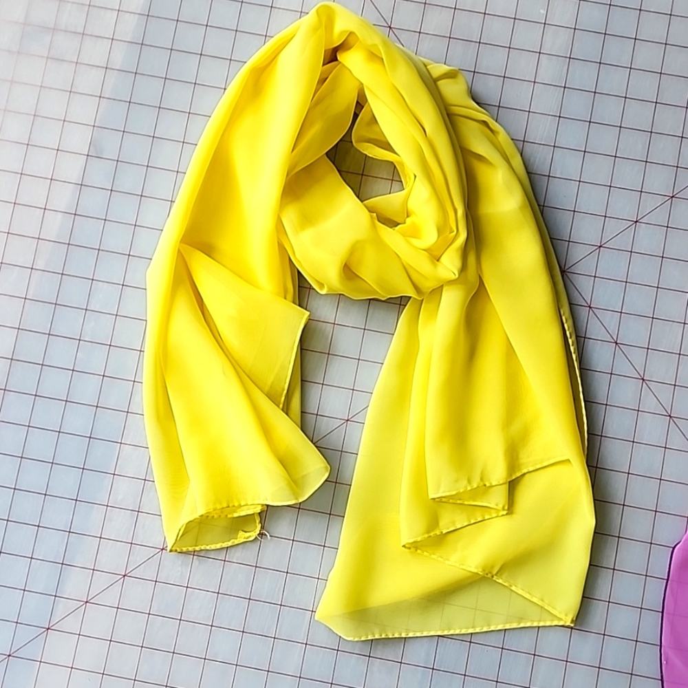 Neck Scarf  light yellow Neck wrap